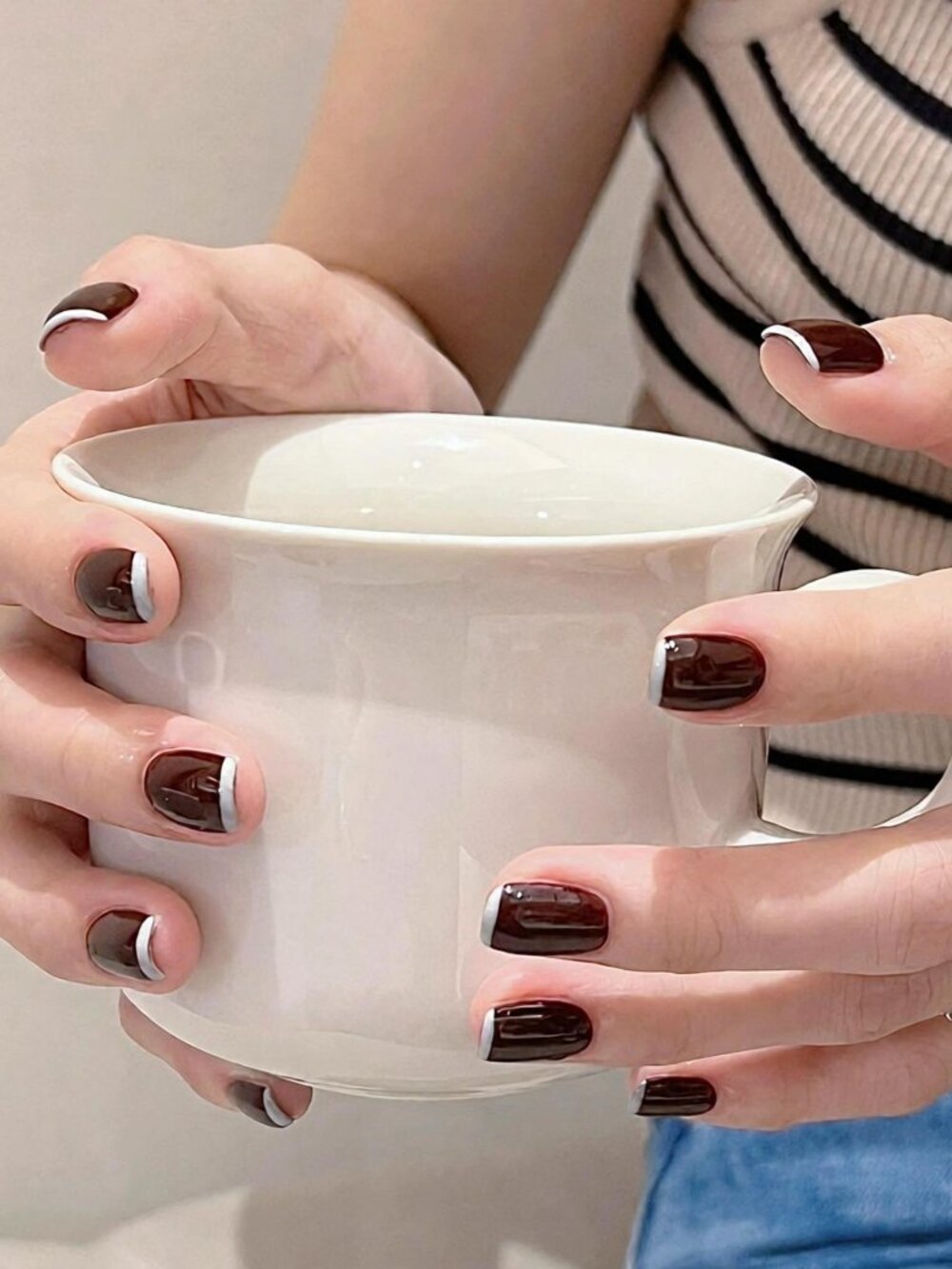 Customizable handmade press-on nails reusable